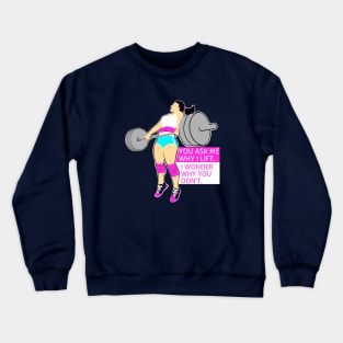 fitness girl, gym girl, fitness, weightlifting women Crewneck Sweatshirt